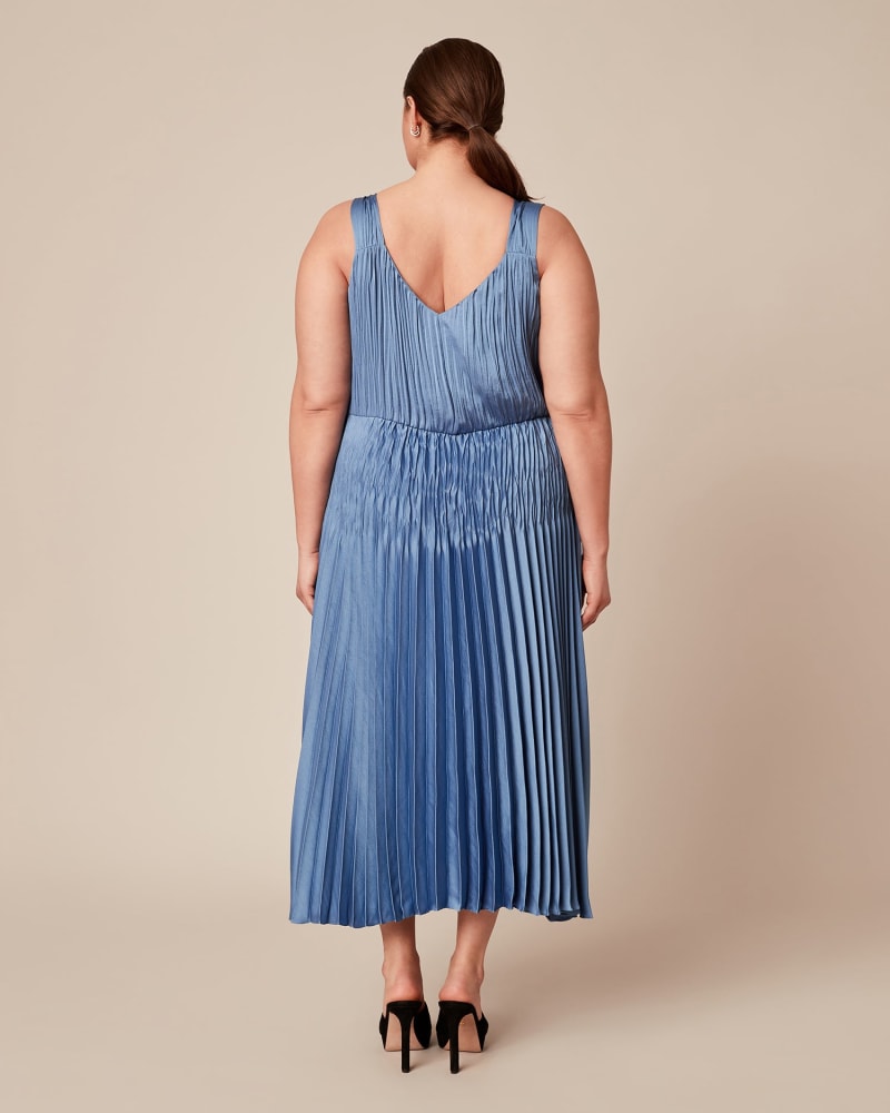 Vince pleated sale satin slip dress